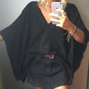 Black flowy shirt